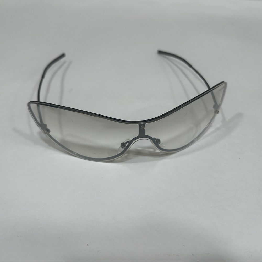 Gucci sunglasses GG2665/S TW3 Black Frame Silver Mirror Lens Cat Eye Italy 145mm
